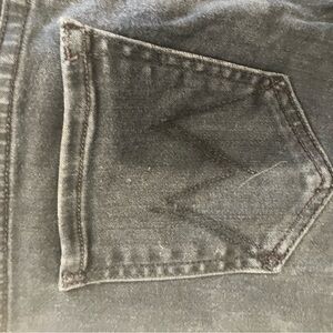 MOTHER Skinny Blackbird Jeans Raw Hem